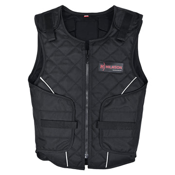 Bull Riding Vest Hilason Black Bull Pro Rodeo Cordura Large
